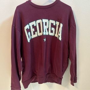 ASOS Burgundy Crewneck